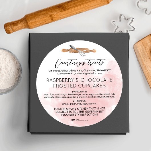 Hütte Runder Aufkleber