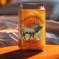 Hütte Rustikales Elchholz Personalisierte Berghütt