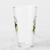 Hütte Rustikales Elchholz Personalisierte Berghütt Glas (Links)