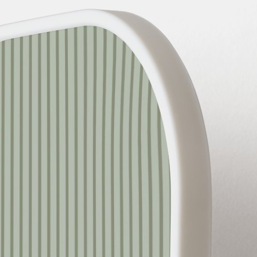 Hütte Sage Strip Lila Blumenskriptmonogramm Pickleball Schläger (Linke Seite)