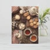 Hütte Scones | Homey Vibes Einladung (Stehend Vorderseite)