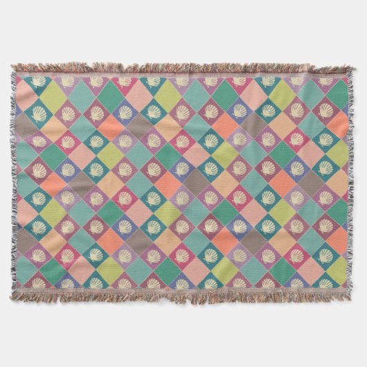 Hütte Seashell Pattern Decke (Vorderseite)