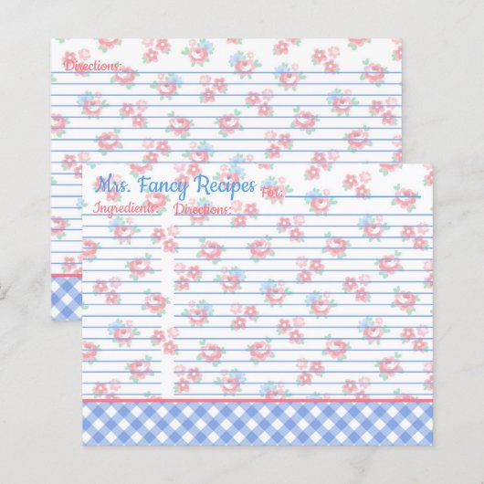 Hütte Shabby Chic Blumenkohl Personalisiert (Vorne/Hinten)