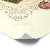 Hütte Shabby Elegance Vintage Blumendekoration Poster (Ecke)