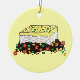 Hütte Shepherd Meat Pie English Food Keramik Ornament