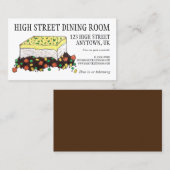 Hütte Shepherd Meat Pie English Food Visitenkarte (Vorne/Hinten)