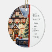 Hütte Snowy Weihnachtsschmuck (Links)