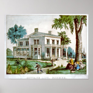 Hütte, Sommer Poster