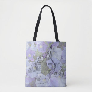 Hütte Stickerei & Petunias Tasche