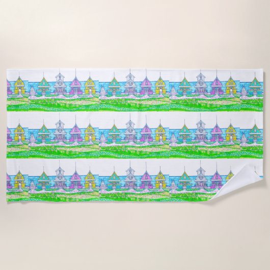 Hütte Strand Strandtuch (Vorderseite)