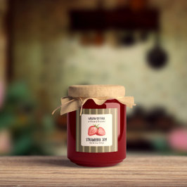 Hütte Strawberry Jam Product Label Aufkleber