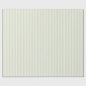 Hütte Strip Green Celery Geschenkpapier (Flach)