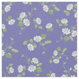 Hütte Style Periwinkle Floral Daisy Stoff