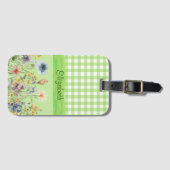 Hütte Style-Wildblumen Gepäckanhänger (Vorderseite (Horizontal))