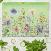 Hütte Style-Wildblumen Geschirrtuch (Gefaltet)