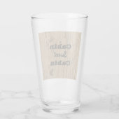 Hütte Süße Hütte Holz Foto Rustikale Natur Glas (Rückseite)