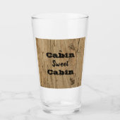 Hütte Süße Hütte Holz Foto Rustikale Natur Glas (Vorderseite)