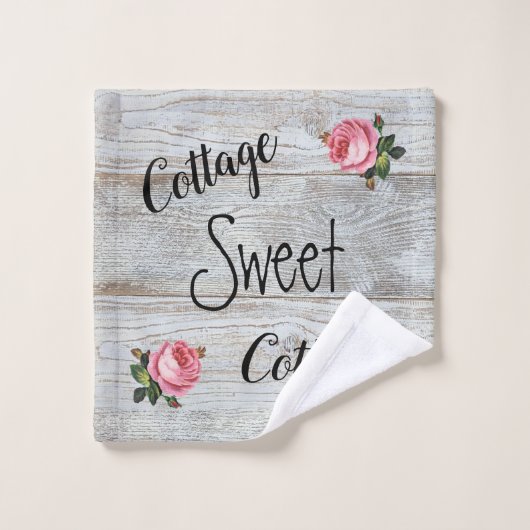 Hütte Sweet Hütte Badhandtuch Set (Waschlappen)