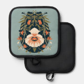 Hütte Topflappen (Vorderseite/Rückseite)