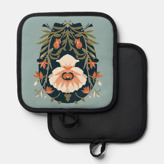 Hütte Topflappen (Vorderseite/Rückseite)