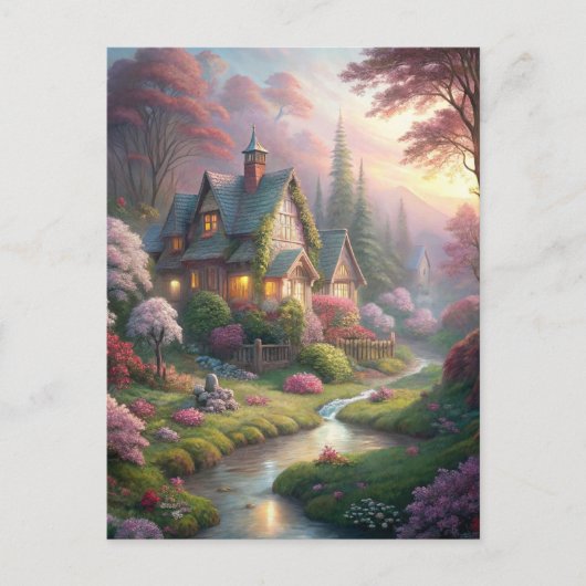 Hütte und Garten Postkarte (Vorderseite)