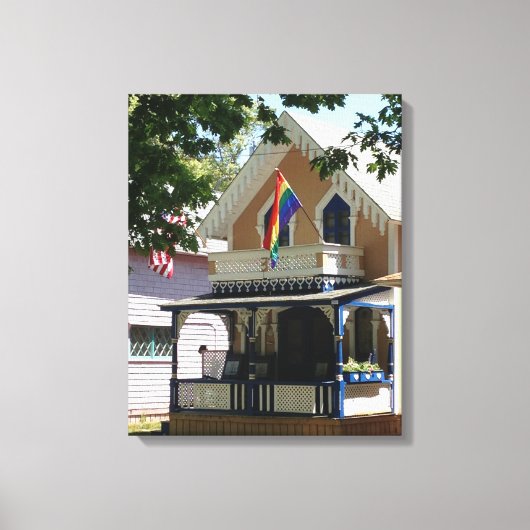 Hütte und Stolz Gingerbread - Martha's Vineyard Leinwanddruck (Vorderseite)