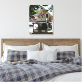 Hütte und Stolz Gingerbread - Martha's Vineyard Leinwanddruck (Insitu (Schlafzimmer))