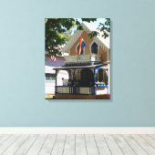 Hütte und Stolz Gingerbread - Martha's Vineyard Leinwanddruck (Insitu (Holzboden))