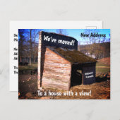 Hütte verschoben postkarte (Vorne/Hinten)