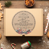 Hütte von Ferienverpackungen Runder Aufkleber