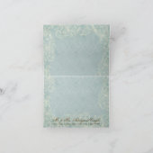 Hütte von Flora durch die Muscheln Hochzeit am Str Dankeskarte (Innenseite)