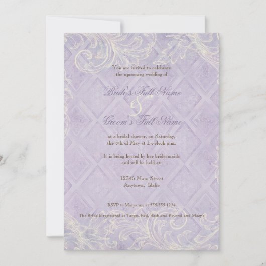 Hütte von Flora durch die Muscheln Hochzeit am Str Einladung (Vorderseite)