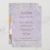 Hütte von Flora durch die Muscheln Hochzeit am Str Einladung (Vorne/Hinten)