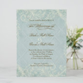 Hütte von Flora durch die Muscheln Hochzeit am Str Einladung (Stehend Vorderseite)