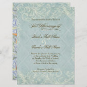 Hütte von Flora durch die Muscheln Hochzeit am Str Einladung (Vorne/Hinten)