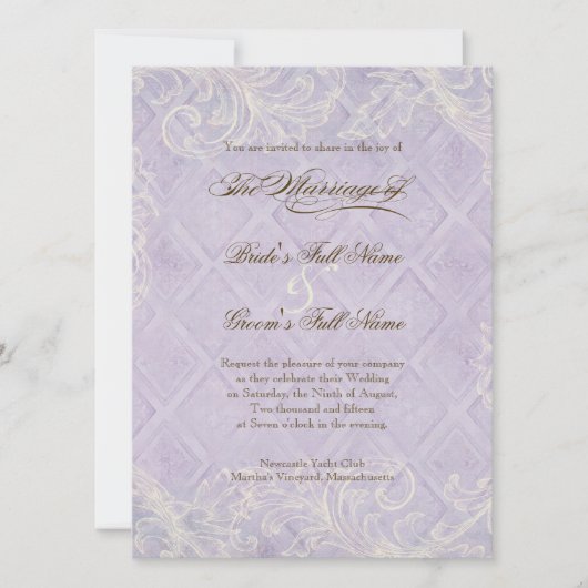 Hütte von Flora durch die Muscheln Hochzeit am Str Einladung (Vorderseite)