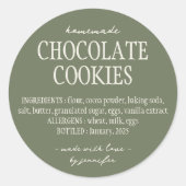 Hütte von Grünbäckereien Runder Aufkleber (Vorderseite)