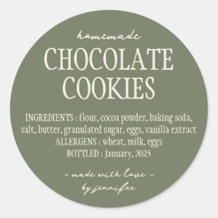 Hütte von Grünbäckereien Runder Aufkleber