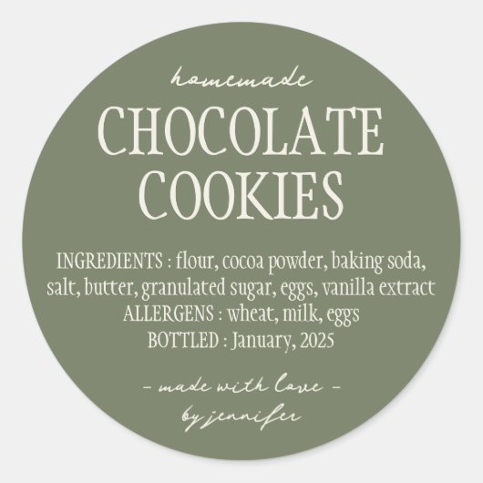 Hütte von Grünbäckereien Runder Aufkleber (Vorderseite)