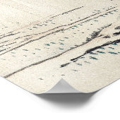 Hütte von Kōno Bairei Poster (Ecke)