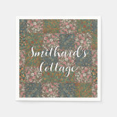 Hütte-Vordertür-matte-Kern Serviette (Vorderseite)