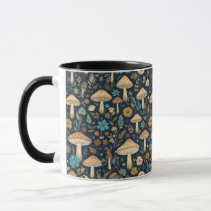 Hütte Wald Pilze Kerne Tasse, Keramik Pilz Tasse
