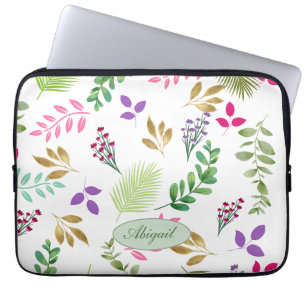 Hütte Watercolor Botanic Electronics Bag Laptopschutzhülle