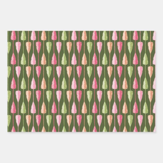 Hütte Weihnachtswackelpapier - Flaschenstück Geschenkpapier Set (Vorderseite 2)