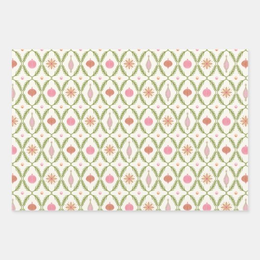 Hütte Weihnachtswackelpapier - Flaschenstück Geschenkpapier Set (Vorderseite)