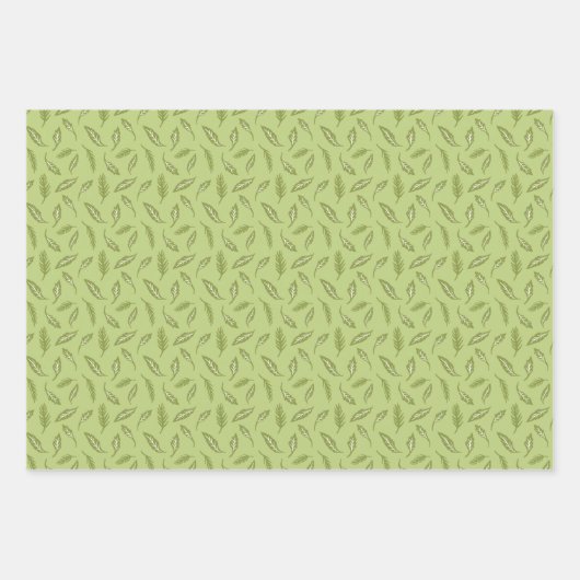 Hütte Weihnachtswrapping Paper - Garland Geschenkpapier Set (Vorderseite 2)