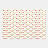 Hütte Weihnachtswrapping Paper - Garland Geschenkpapier Set (Vorderseite)