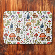 Hütte Whimsical Village, Pilze, Natur