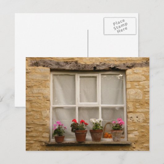 "Hütte Window" Postkarte (Vorne/Hinten)