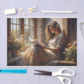 Hütte Window Revere Romantische Lesekennzeichnung Seidenpapier (Handwerk)